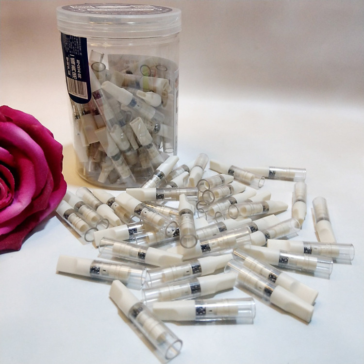 Đầu lọc thuốc bảo vệ sức khỏe tinh thể nano và than hoạt tính (100 đầu)