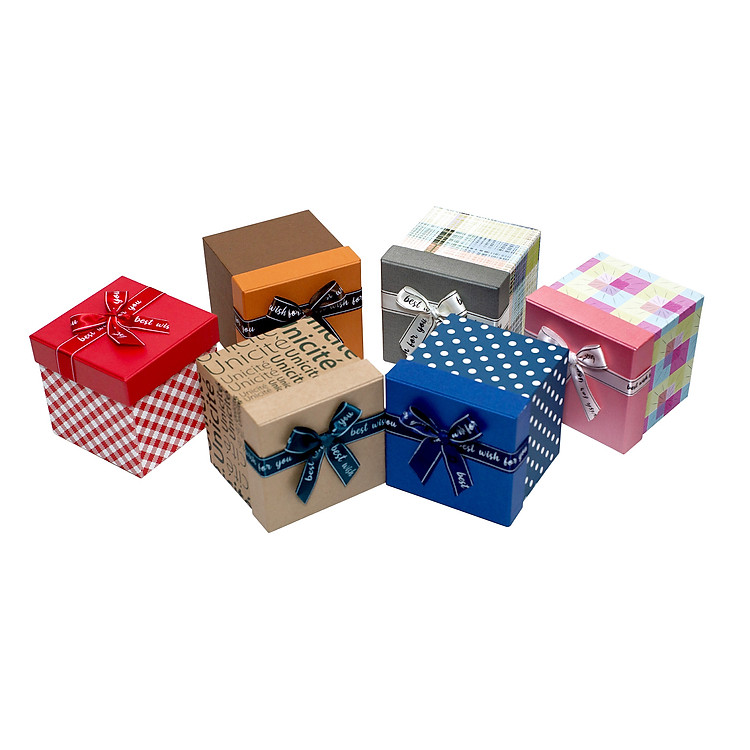 Hộp Quà Vuông Phượng Hoàng V017 (10 x 10 x 10 cm)