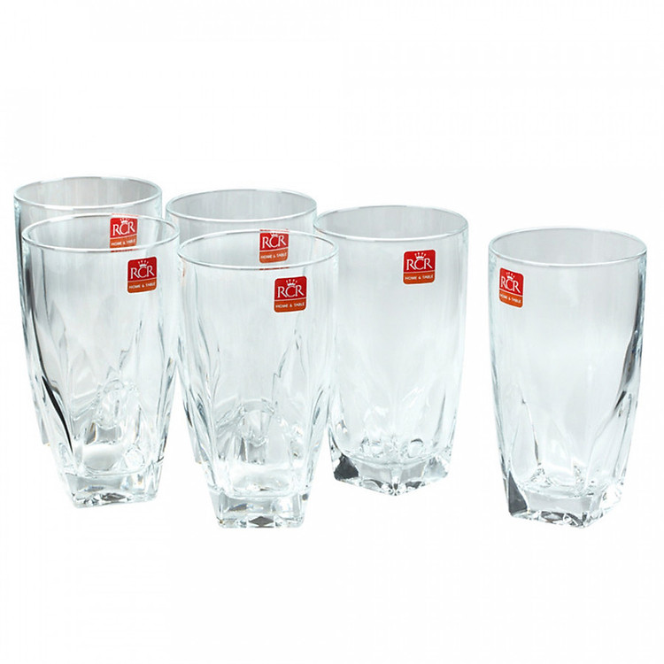 Bộ 6 cốc uống nước pha lê RCR Diamante