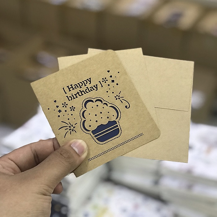 Thiệp chúc mừng Sinh nhật giấy Kraft BVL - CBN Design