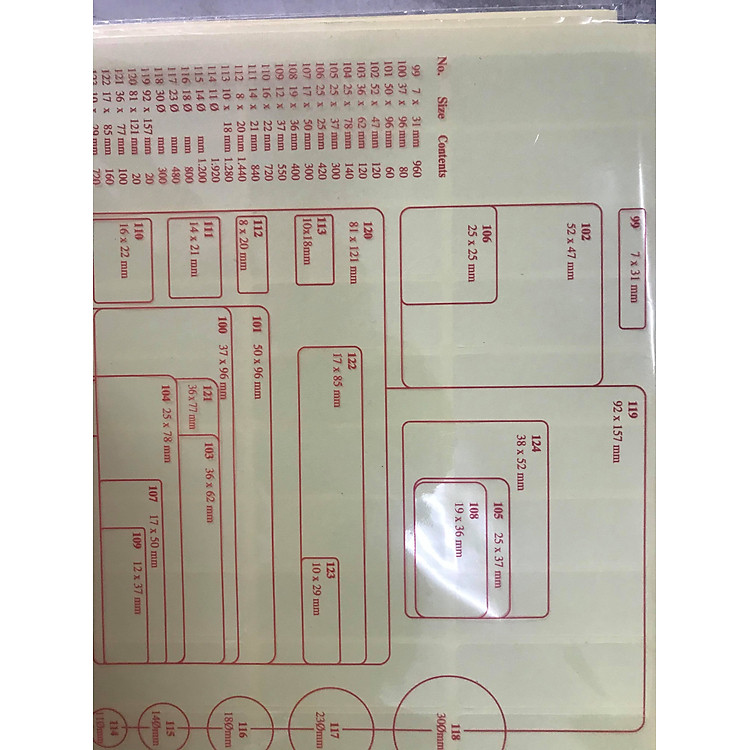 Xấp Nhãn Dán Gi Chú 109 (25 chiếc) - Ảnh 2
