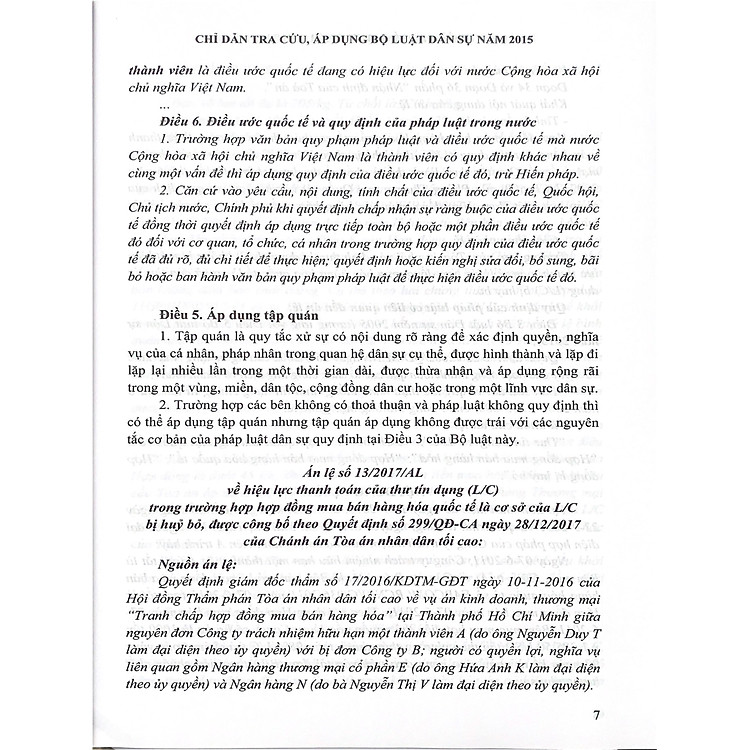 Chỉ dẫn tra cứu áp dụng Bộ luật Dân sự năm 2015 (Tái bản lần thứ nhất có sửa đổi bổ sung) - Ảnh 5