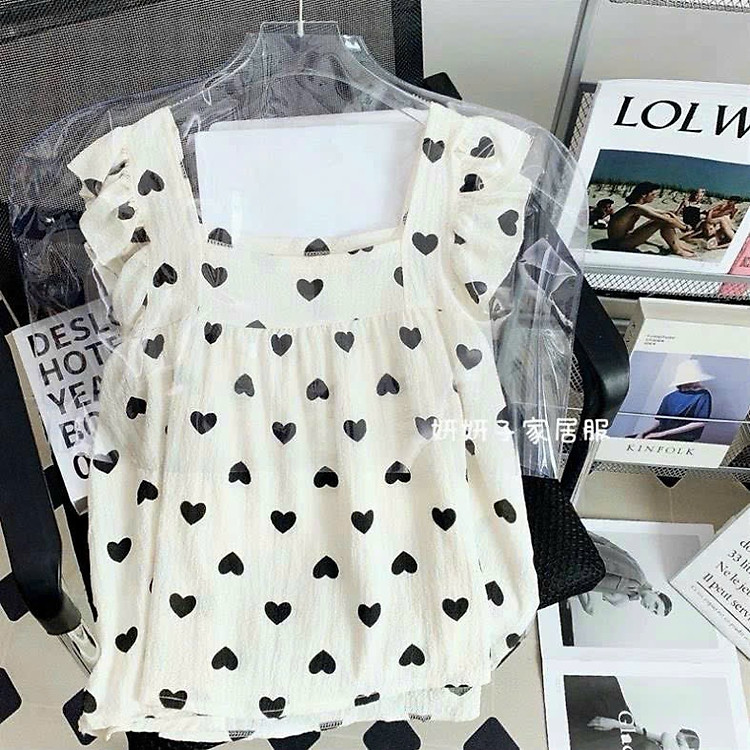 Bộ đồ ngủ 1241 đũi cotton mát nhiều hoạ tiết dễ thương