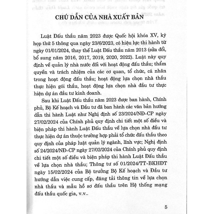 Luật đấu thầu năm 2023 và văn bản hướng dẫn thi hành - Ảnh 3