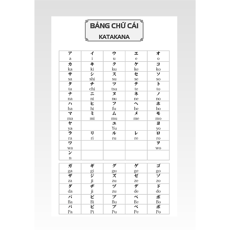 Tập viết tiếng Nhật căn bản KATAKANA (tái bản 03) - Ảnh 3