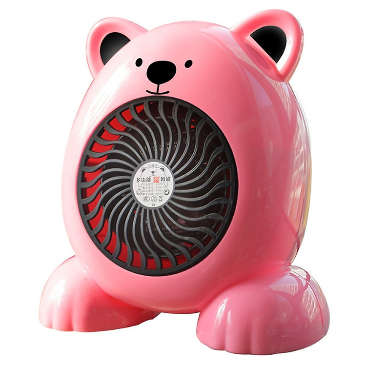 Máy sưởi mini hình gấu ngộ nghĩnh, dễ thương CÓ KHẢ NĂNG LÀM NÓNG NHANH ( Mặt dạng lưới, mặt dạng quạt ) ( Tặng kèm 02 móc treo đồ dán tường ngẫu nhiên )
