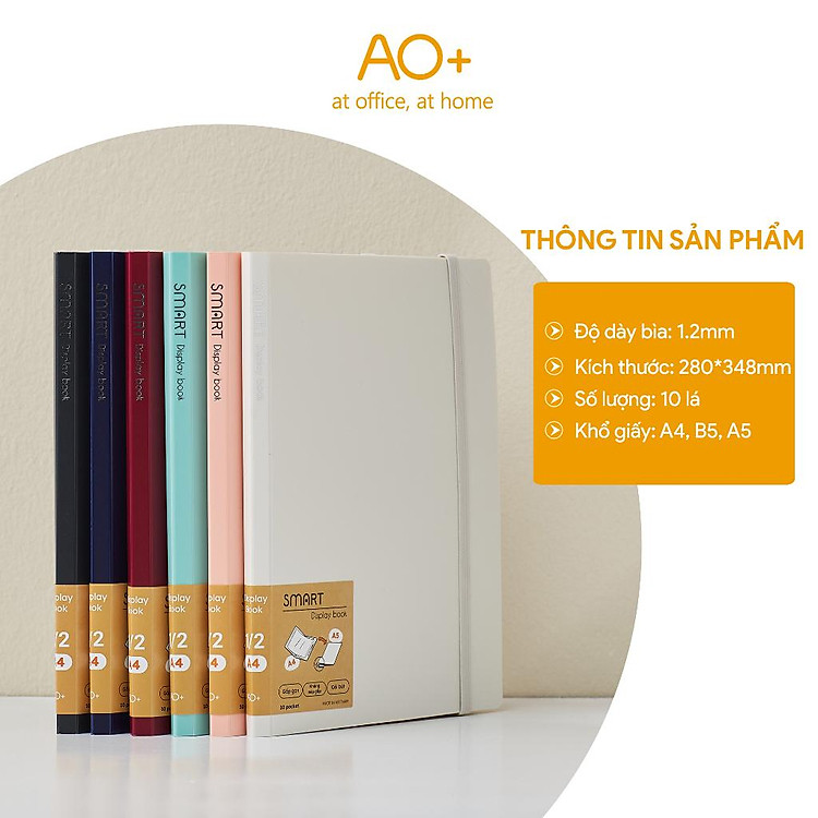 Bìa lá trình ký Smart A4 gập thành A5 - Xanh Nhạt - Ảnh 6