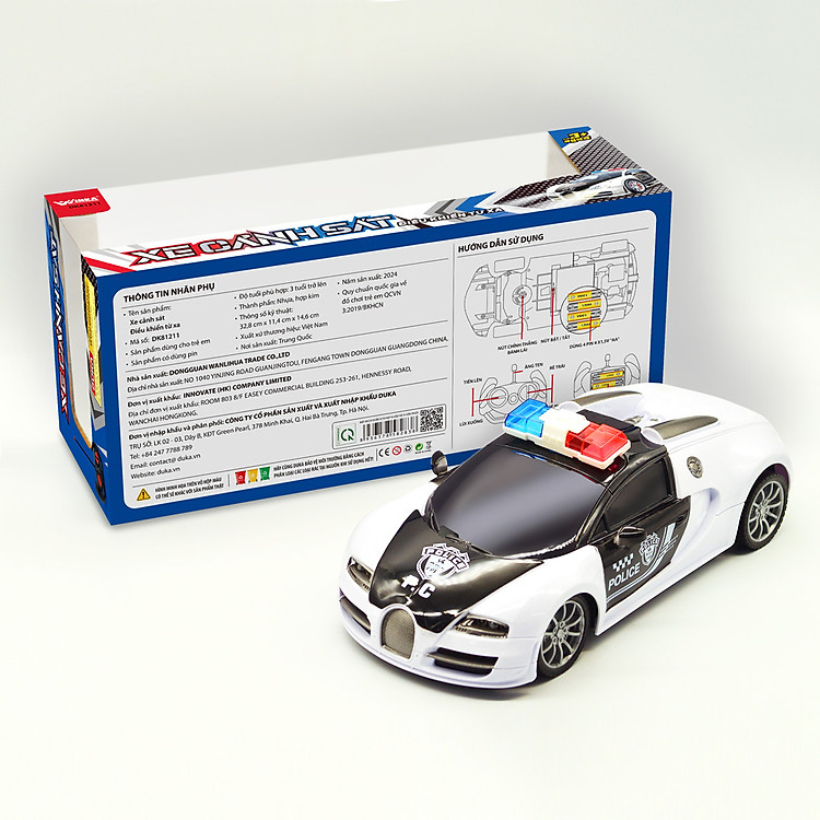 Xe Cảnh Sát Điều Khiển Từ Xa DK81211 Chính hãng Giá rẻ - Hình ảnh 3