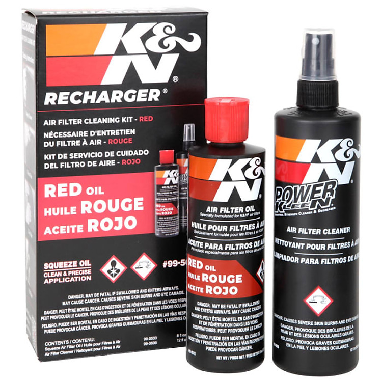 Bộ vệ sinh lọc gió động cơ K&N mã KN 99-5050 1SET gồm 1chai 237ml và 1chai 355ml