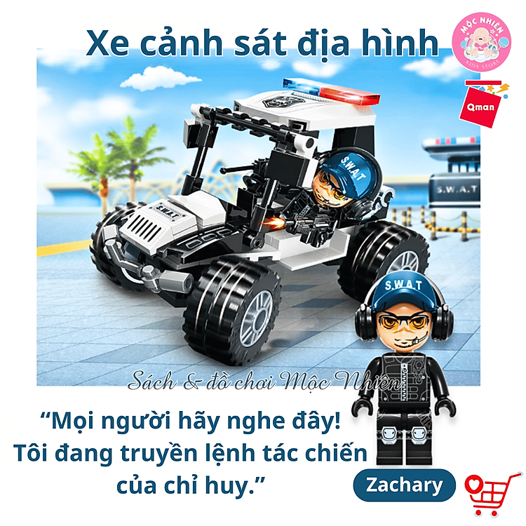 Đồ Chơi Lắp Ráp Qman 11011 - Cảnh Sát Chính hãng Ưu đãi - Hình ảnh 5