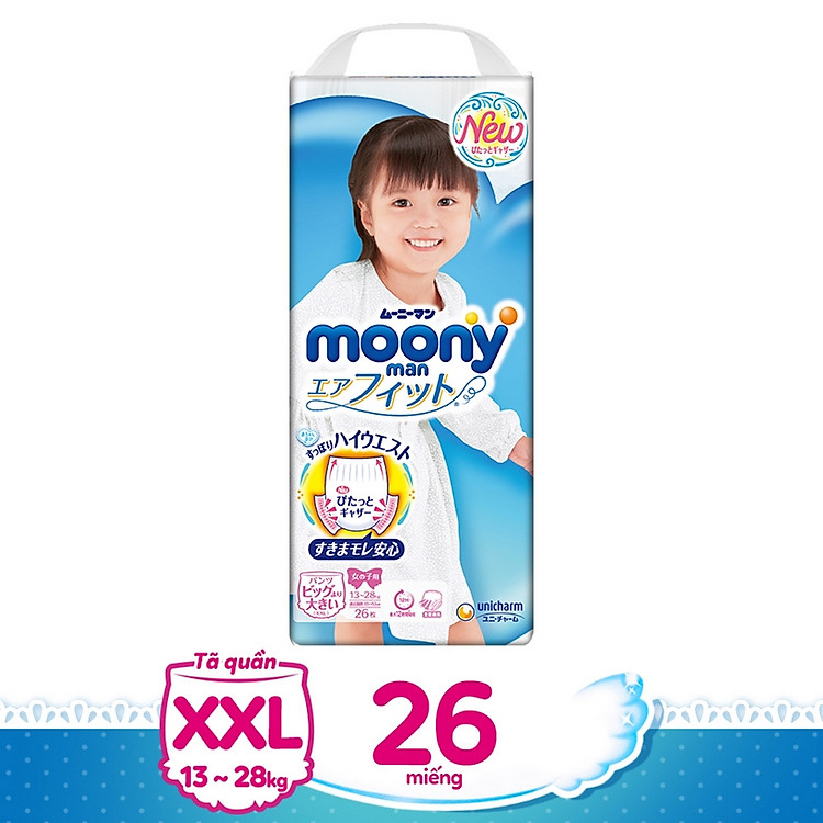 Tã quần Moony XXL26 cho bé gái Giá rẻ - Hình ảnh 4