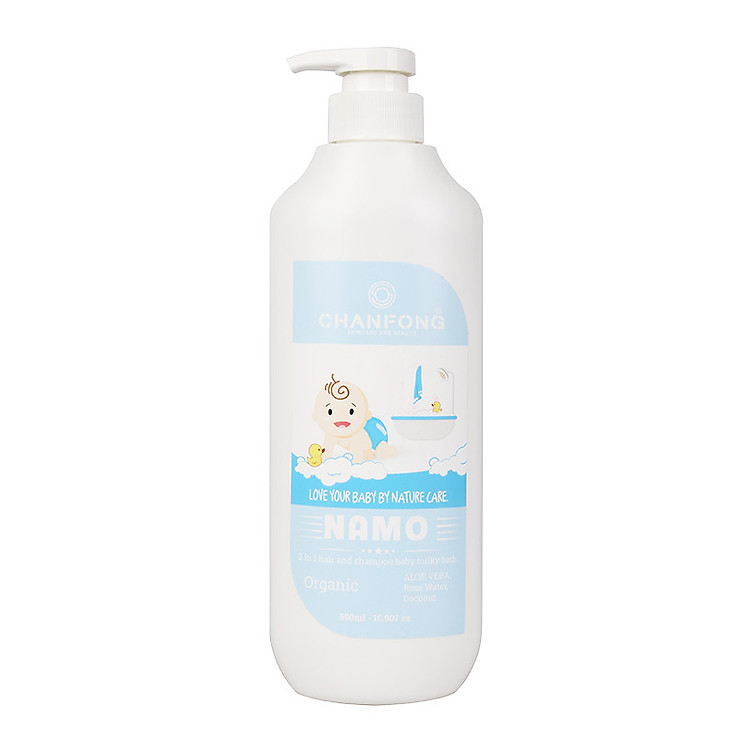 Sữa tắm gội Thái Lan kháng khuẩn giữ ẩm cho bé từ sơ sinh đến lớn tuổi CHANFONG - Namo 500ml