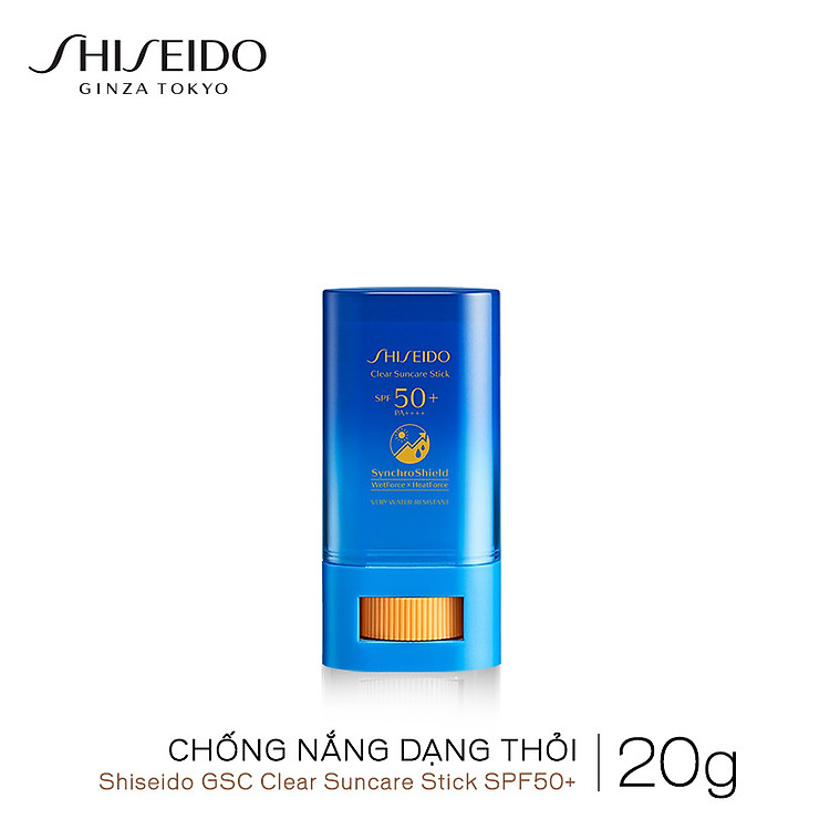 Chống nắng dạng thỏi Shiseido GSC Clear Suncare Stick SPF50+ 20G