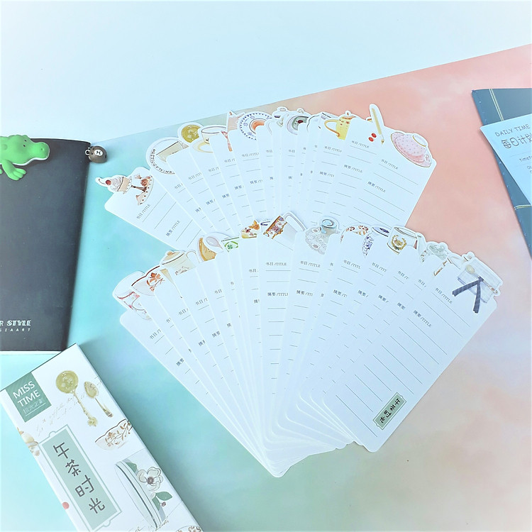 Bộ 30 Bookmark Đánh Dấu Sách Afternoon Tea