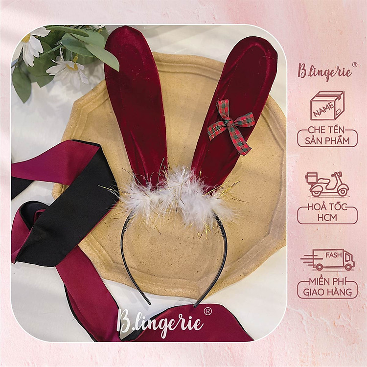 Cài Tóc Thỏ Nơ Đáng Yêu - B.Lingerie