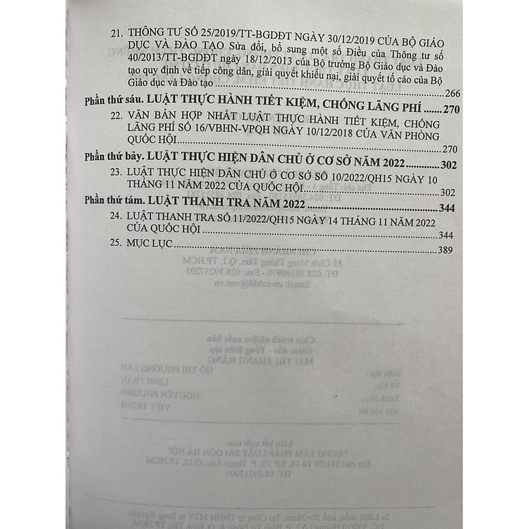 Luật Thanh Tra - Luật Phòng Chống Tham Nhũng - Luật Thực Hiện Dân Chủ Ở Cơ Sở - Luật Thực Hành Tiết Kiệm Chống Lãng Phí - Ảnh 5