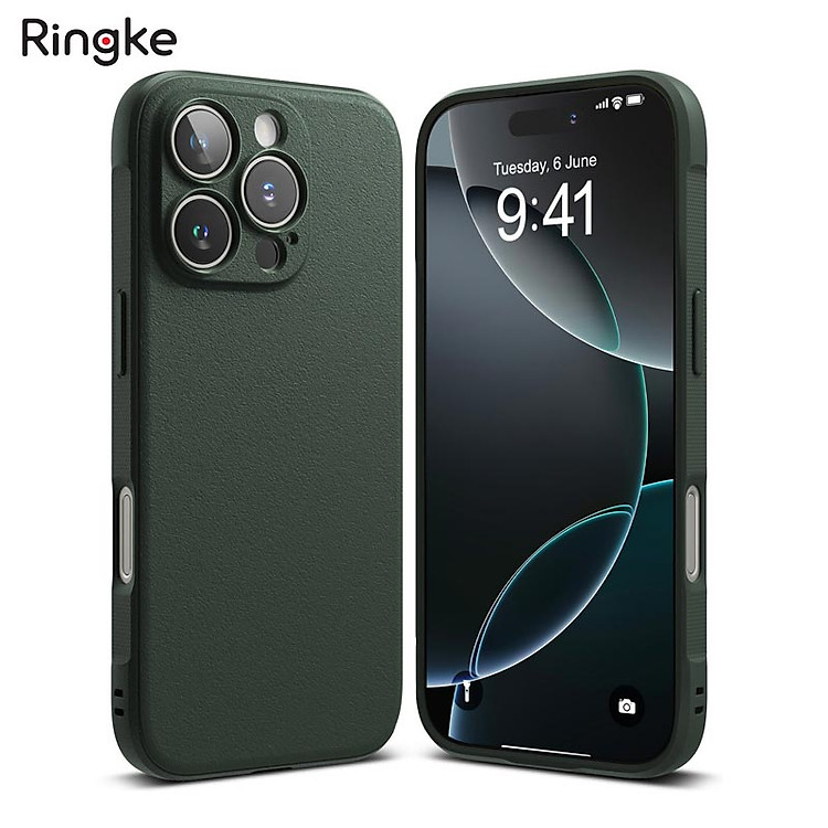Ốp Lưng Ringke cho iPhone 16 Pro/ 16 Pro Max RINGKE Onyx, chống vân tay, chống sốc_ Hàng chính hãng