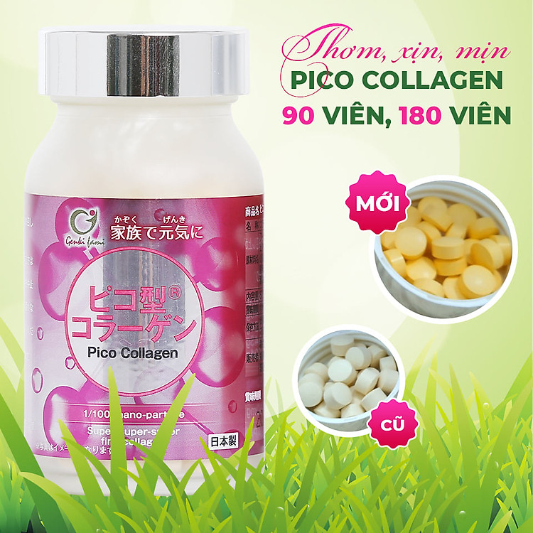 Collagen Viên Nhật Bản, Hỗ Trợ Ngăn Ngừa Lão Hóa Da, Giúp Tóc Móng Chắc Khỏe, Hộp 180 Viên