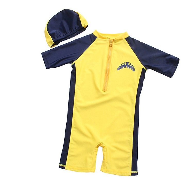 Bộ đồ bơi cho bé chống tia UV lên tới UPF 50++ , form vừa người chất vải co giãn 4 chiều cao cấp , kèm nón bơi vải Cleacco - Hàng chính hãng