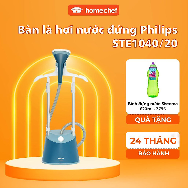 Bàn là, bàn ủi hơi nước đứng Philips STE1040/20 1800W|Hàng Chính Hãng