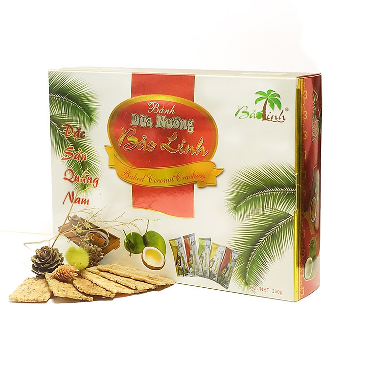 Bánh dừa nướng Bảo Linh - Đặc sản Quảng Nam (hộp đẹp 250g)
