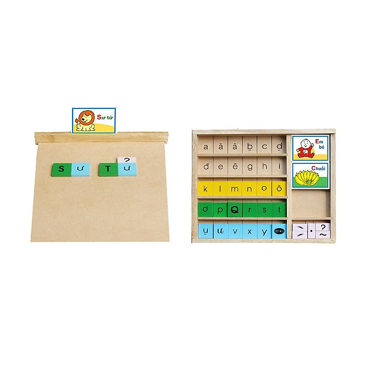 Bộ học vần gỗ Winwintoys 60312 Chính hãng Ưu đãi - Hình ảnh 4