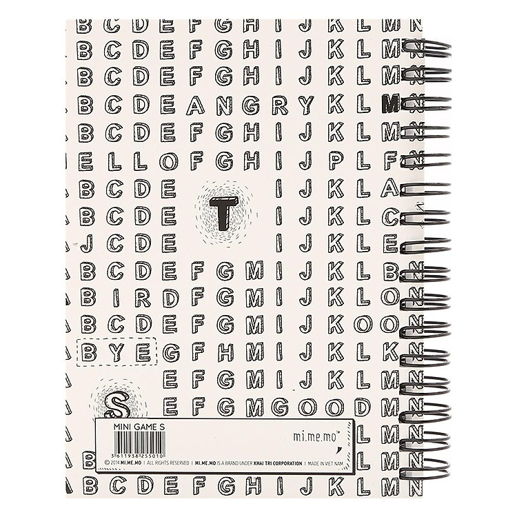 Sổ Lò Xo Khai Trí Mini Game - Size S - Màu Trắng - Ảnh 4