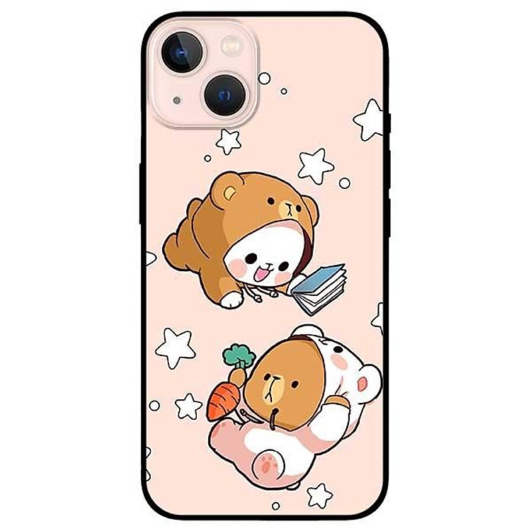 Ốp lưng dành cho Iphone 13 Mini - Iphone 13 - Iphone 13 Pro - Iphone 13 Pro Max - Hai Chú Gấu Bay