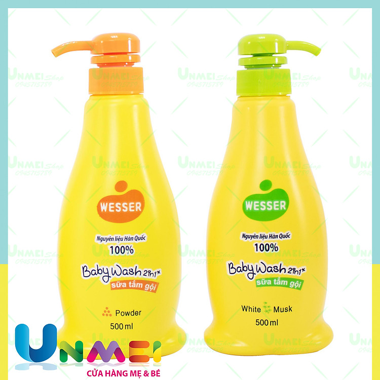 Sữa Tắm Gội Wesser 2in1 cho Bé Chính hãng Ưu đãi - Hình ảnh 2