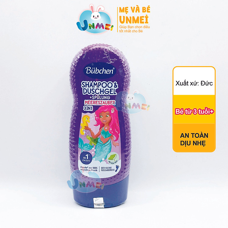 Mua tại Tiki: Sữa Tắm, Gội, Xả 3 Trong 1 Bubchen Chính hãng, giá tốt
