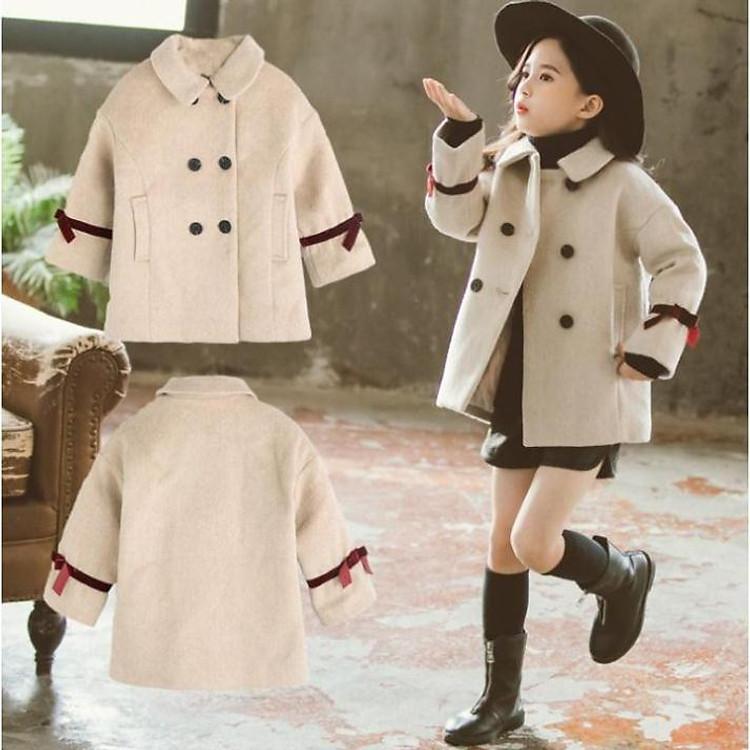 HOT Áo Khoác Dạ Bé Gái 8 Tuổi Trở Lên - Áo Khoác Bé Gái Thời Trang Hàn Quốc Sành Điệu 2020 hàng Quảng Châu