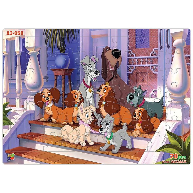 Combo 03 bộ tranh xếp hình A3 cho bé Chính hãng Ưu đãi - Hình ảnh 2