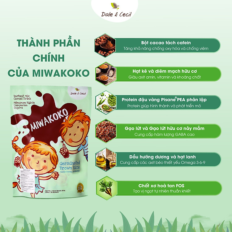 Sữa Hạt Miwako A+ Vani & Gạo 700g Chất lượng Giá rẻ - Hình ảnh 3