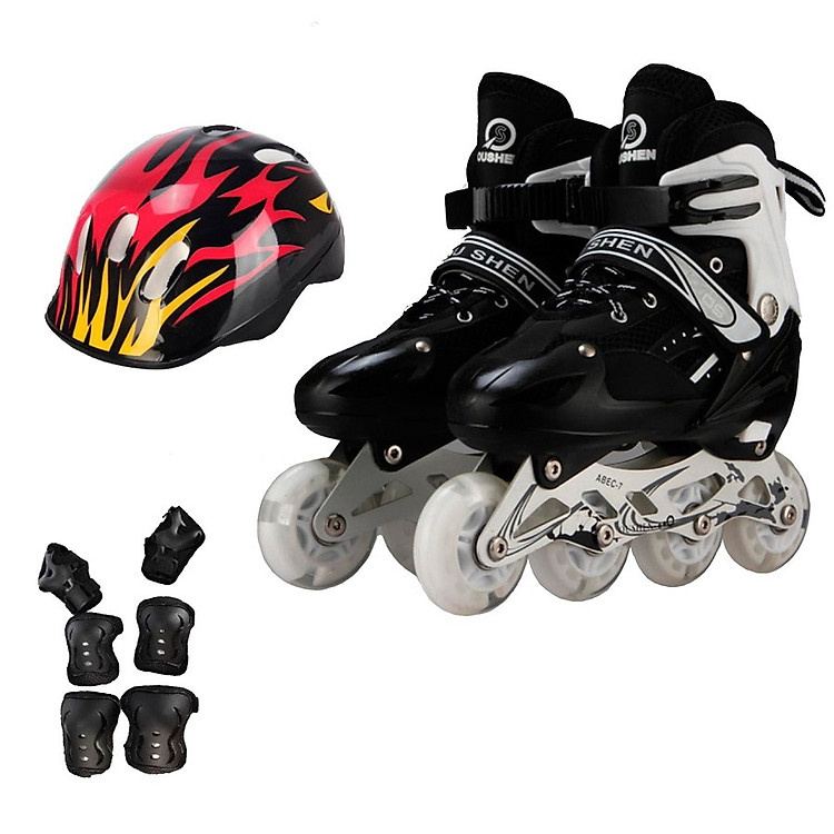 Giày trượt patin GG01 tặng kèm bộ bọc gối và mũ bảo hiểm