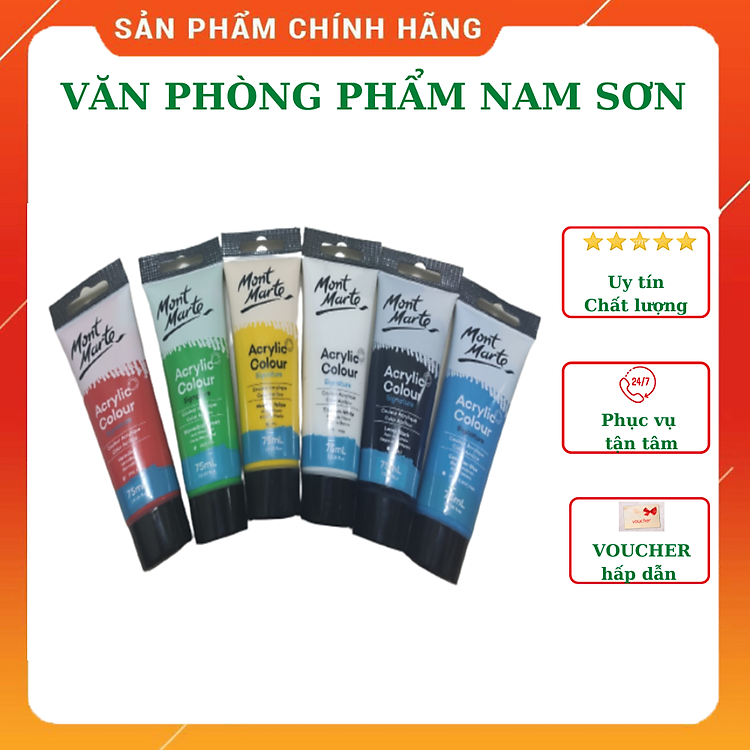 Màu Acrylic Colour Signature MONT MARTE (6 màu)