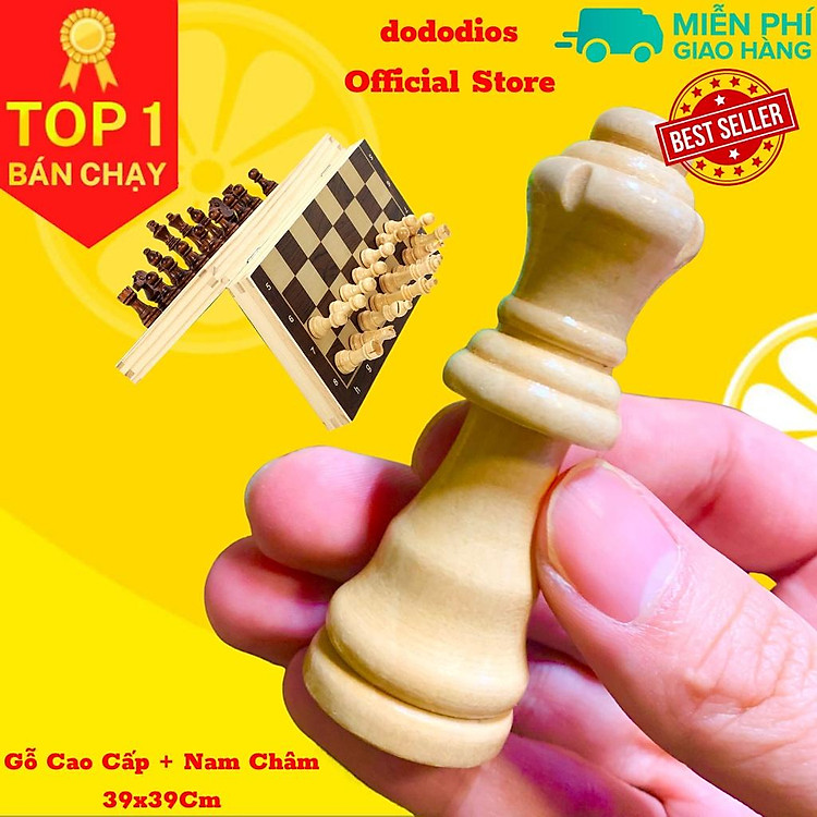 Bàn Cờ Vua Nam Châm Gỗ Cao Cấp Chính hãng Giá tốt - Hình ảnh 2