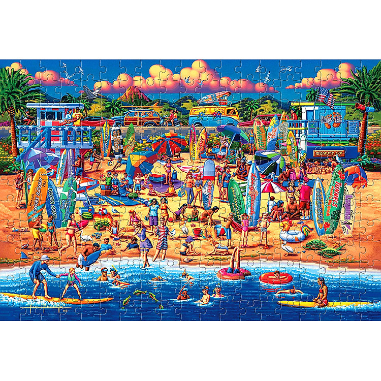 Tranh Xếp Hình Tia Sáng - Lướt Ván Chính hãng Giá tốt - Hình ảnh 2