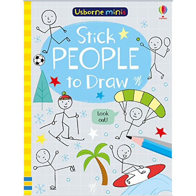 Sách Usborne Stick People to draw