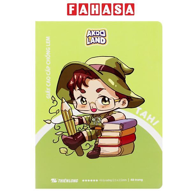 Tập Học Sinh Chống Lem 4 Ô Ly (48 trang, 120gsm) – Thiên Long NB-119/AK