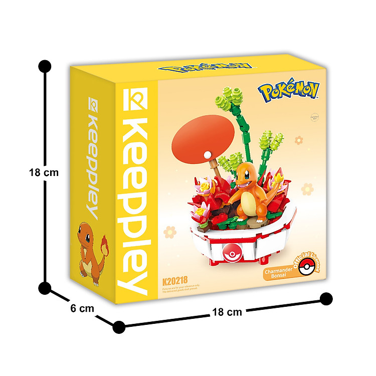 Đồ Chơi Lắp Ráp KEEPPLEY Charmander Chính hãng Tiết kiệm - Hình ảnh 3