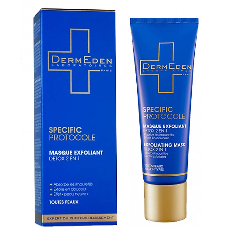 Mặt nạ thư giãn, thải độc và dưỡng sáng da Dermeden Specific Protocole Exfoliating Mask 50ml