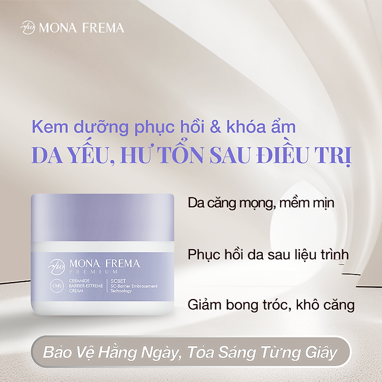 Kem Dưỡng Khóa Ẩm Cho Da Mona Frema CMS Ceramide Barrier Extreme Cream 50g