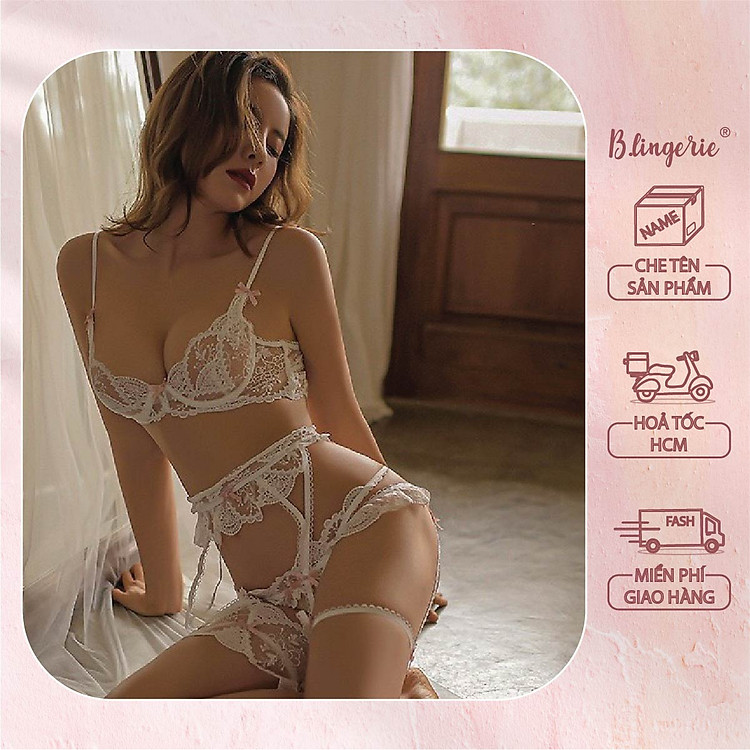 Đồ Lót Ren Kèm Vòng Đùi (Không kèm tất) - B.Lingerie