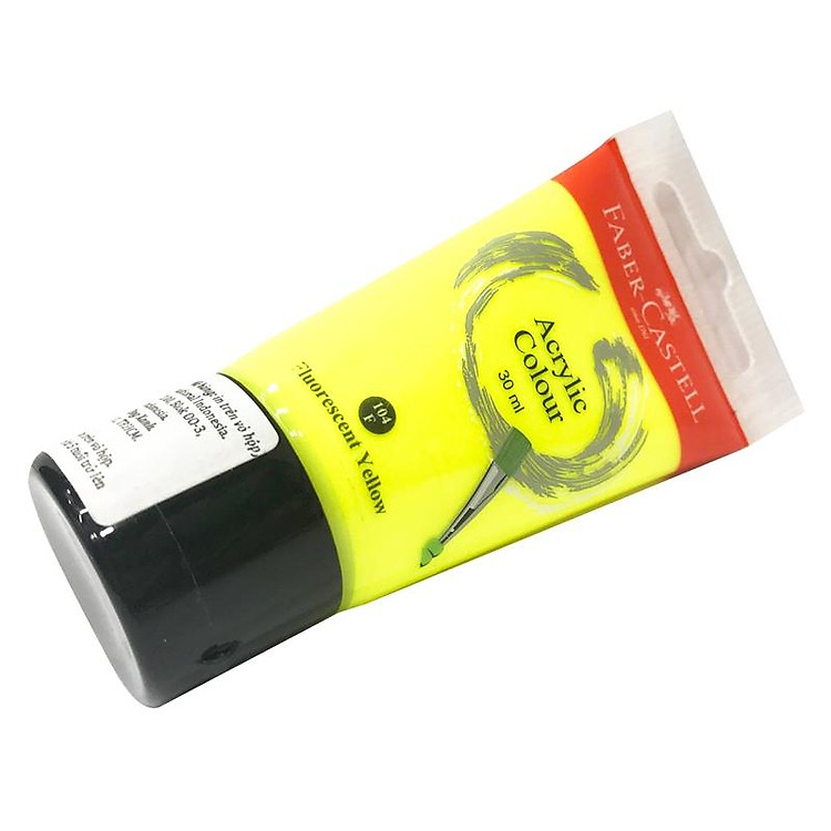 Tuýp Màu Vẽ Acrylic 30ml Fluorescent Yellow - Ảnh 2