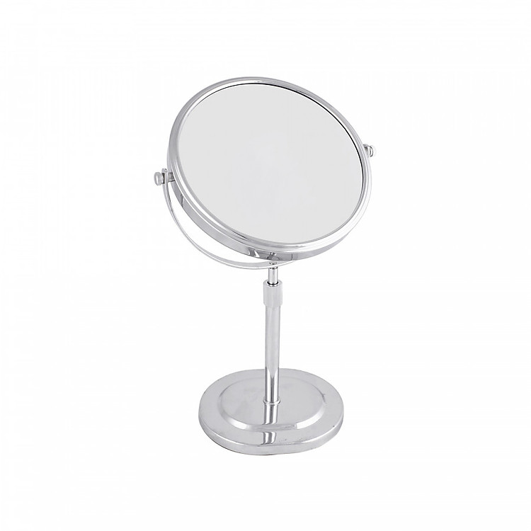 Gương Trang Điểm Để Bàn 2 Mặt Tròn Inox