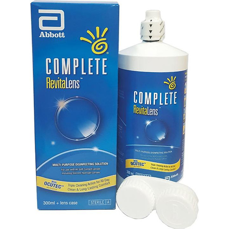 Dung dịch ngâm rửa kính Abbott Complete Revitalens 300ml