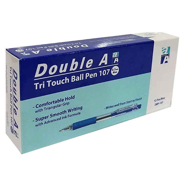 Hộp 12 Viết Bi TriTouch DBP-107-B - Mực Xanh