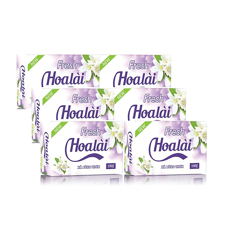 Combo 6 Xà Bông Cục Dưỡng Da Fresh Hương Hoa Lài Chính Hãng (100g*6)