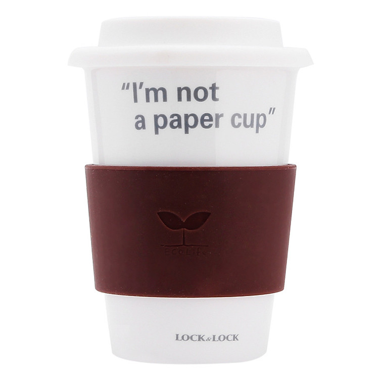 Ly Sứ Nắp Silicon Eco Mug Cup Lock&Lock SLB003 (370ml)