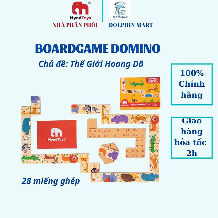 Mua tại MyKingdom: Đồ Chơi Giáo Dục Myndtoys Domino - Ngập tràn khuyến mãi
